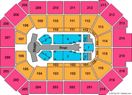 allstate arena seating chart. Fargo center seating setup for