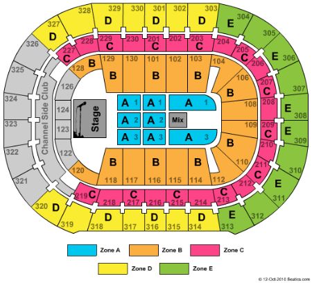 Lightning Seating Chart With Rows