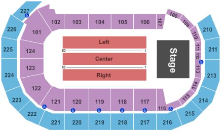 Venue Map. End Stage. Capacity: N/A. AMSOIL Arena Tickets