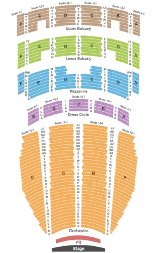 Schnitzer Auditorium Seating Chart