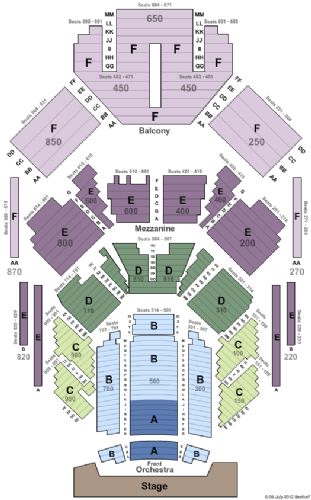 Atwood Concert Hall Seating Chart