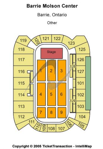 Barrie Molson Centre Tickets and Barrie Molson Centre Seating Chart