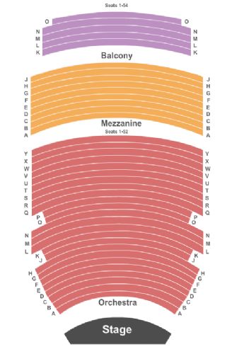 Varsity Theater Baton Seating Chart