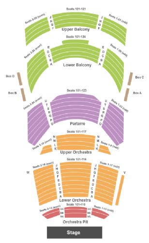 Bicknell Family Center for the Arts Seating Chart