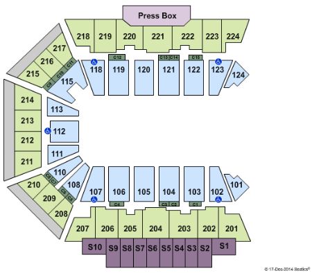 bmo harris bank seating were is section 108