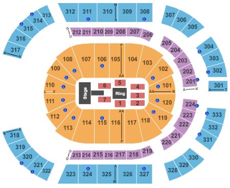 Htmal Color Chart - Arena events and the Bridgestone Arena seating chart. 