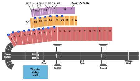dragway bristol seating tn chart speedway tickets map charts blvd racing stub capacity tennessee seats