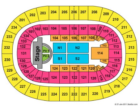 bryce jordan center seating pa university park tickets stub charts