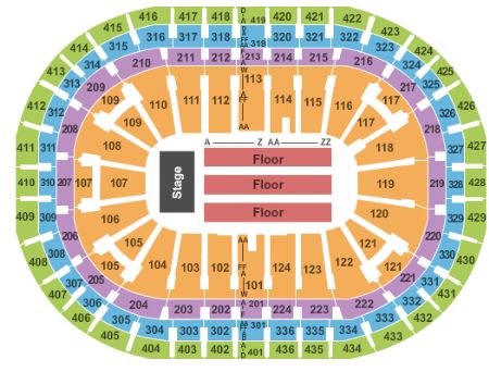 Bell Center Seating Chart