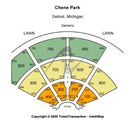 Chene Park Amphitheater Tickets and Chene Park Amphitheater Seating