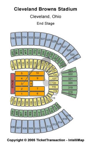cleveland browns stadium seating chart. Cleveland Browns Stadium