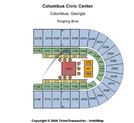 Columbus Ga Civic Center Seating Chart