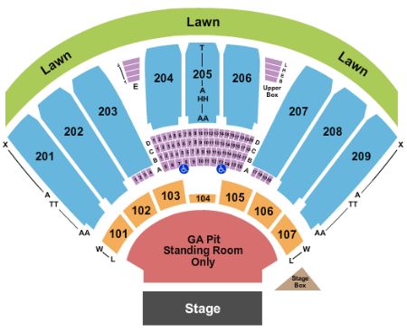 sleep train pavilion tickets and sleep train pavilion sleep train concord seating chart