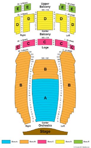 Count Basie Seating Chart