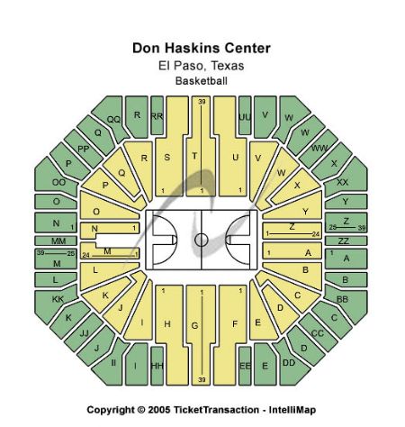 Don Haskins Center Seating Chart View