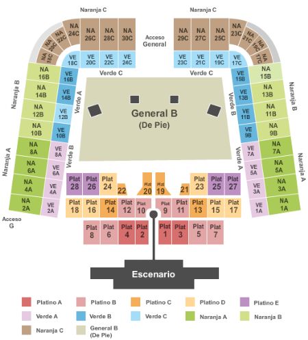 Estadio Foro Sol Tickets And Estadio Foro Sol Seating Chart - Buy ...