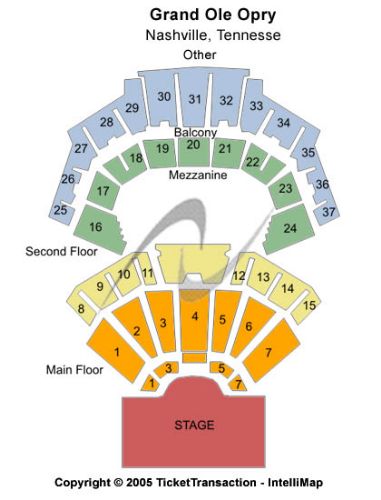 Grand Ole Opry House Tickets And Grand Ole Opry House Seating Chart ...