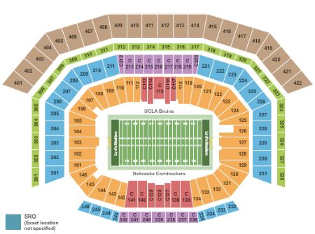 stadium seating levi bowl tickets ucla bruins stub football charts patriots panthers super