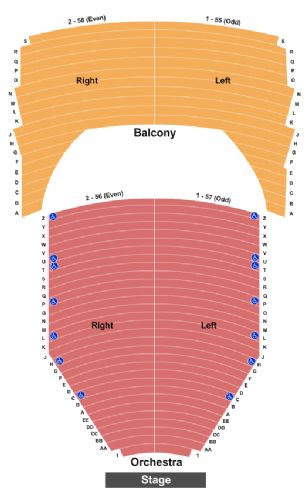 Neal S Blaisdell Concert Hall Seating Chart