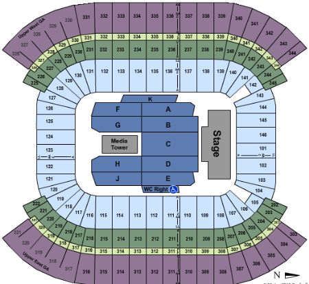Nissan Arena Nashville Seating Chart