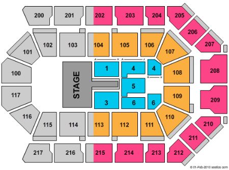rabobank arena seating chart with seat numbers