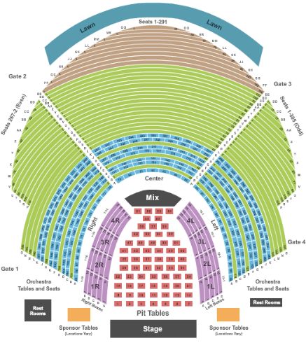 Chastain Park Amphitheatre Tickets and Chastain Park Amphitheatre