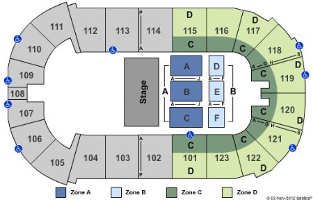 arena farm state seating tickets stub charts newsboys