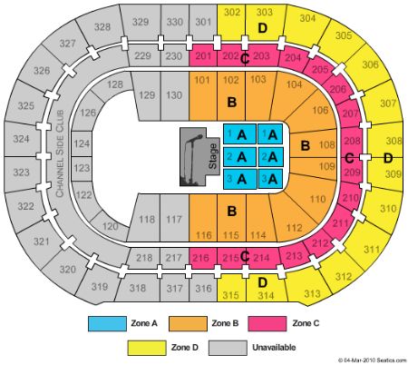 Amalie Concert Seating Chart