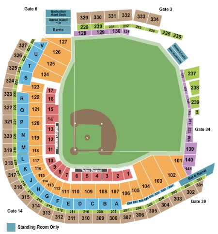 target field seating chart. Target Field Tickets
