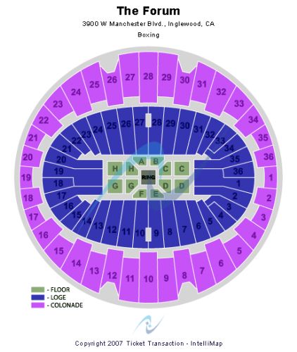 The Forum Seating Chart Boxing
