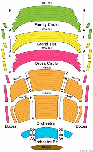 Miller Performing Arts Center Seating Chart