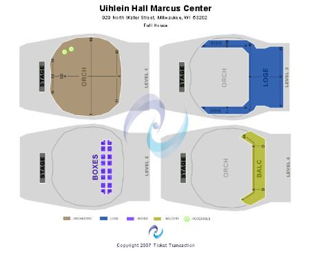 Uihlein Hall at Marcus Center For The Performing Arts
