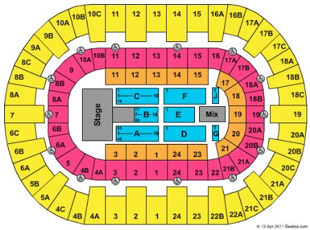 San Diego Valley View Casino Center Seating Chart
