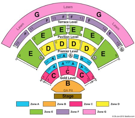 Verizon Wireless Amphitheatre Charlotte