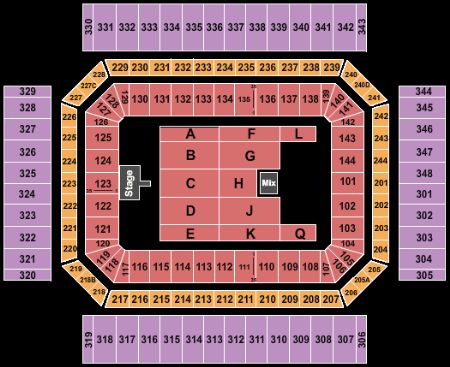 Luke Bryan Seating Chart San Antonio