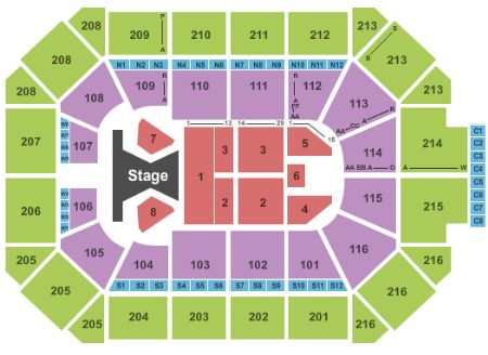 All Star Arena Seating Chart