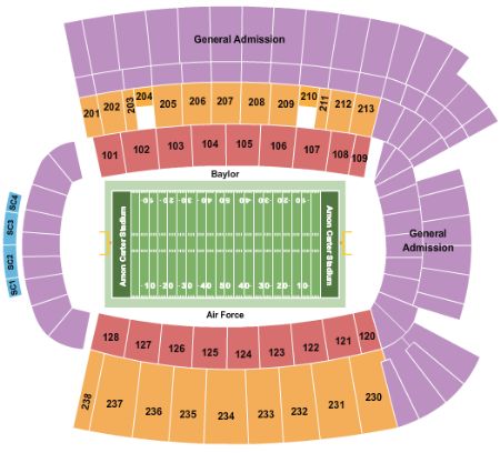 Amon Carter Stadium Tickets and Amon Carter Stadium Seating Chart - Buy ...