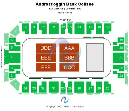 Androscoggin Bank Colisee Tickets androscoggin Bank Colisee Seating