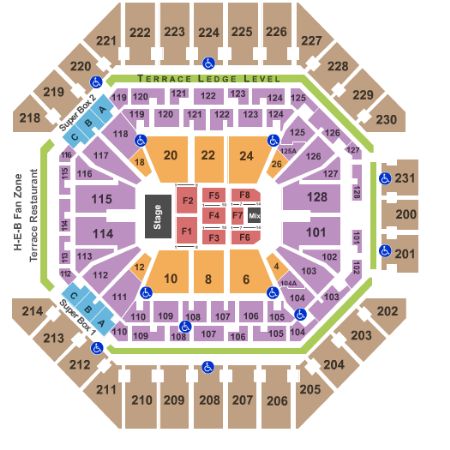 AT&T Center Tickets and AT&T Center Seating Chart - Buy AT&T Center San ...