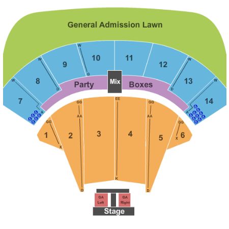 Azura Amphitheater Tickets and Azura Amphitheater Seating Chart - Buy ...