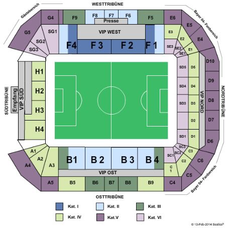 Borussia Dortmund Stadium Map