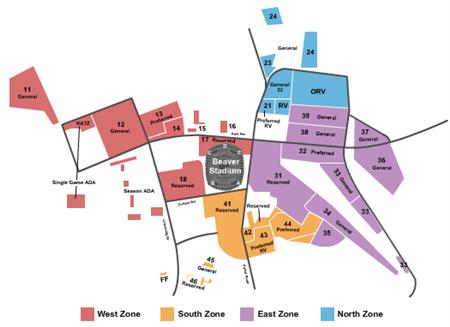 Beaver Stadium Parking