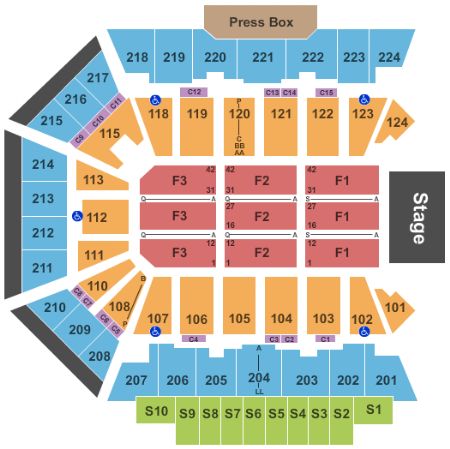 Bmo Harris Bank Center Seating Chart