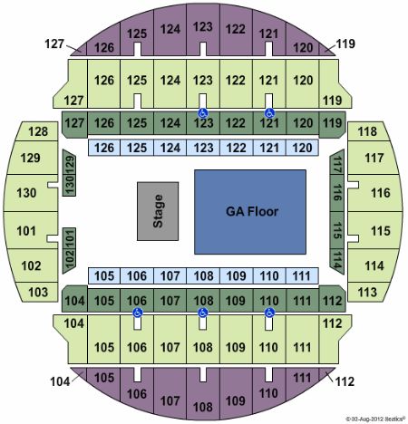 Bojangles Seating Chart