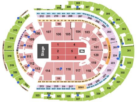 Fall Out Boy Jimmy Eat World Nashville Tickets Section Upper328 Row   Bridgestone Arena Endstage 5 61002 