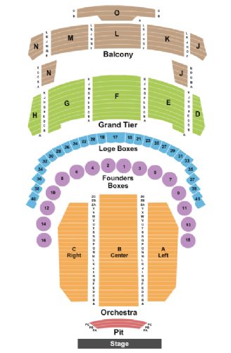 Brown Theater Seating Chart