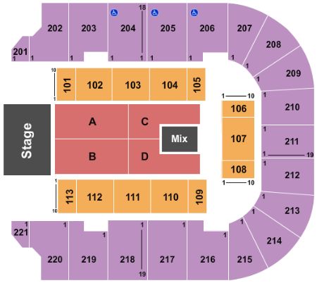 BancorpSouth Arena Tickets and BancorpSouth Arena Seating Chart - Buy ...