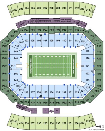 Florida Citrus Bowl Tickets and Florida Citrus Bowl Seating Chart - Buy ...