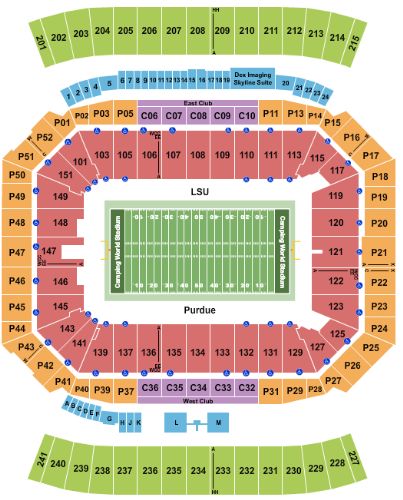 Florida Citrus Bowl Tickets and Florida Citrus Bowl Seating Chart - Buy ...