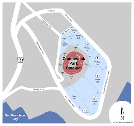 Candlestick Park - Parking Lots